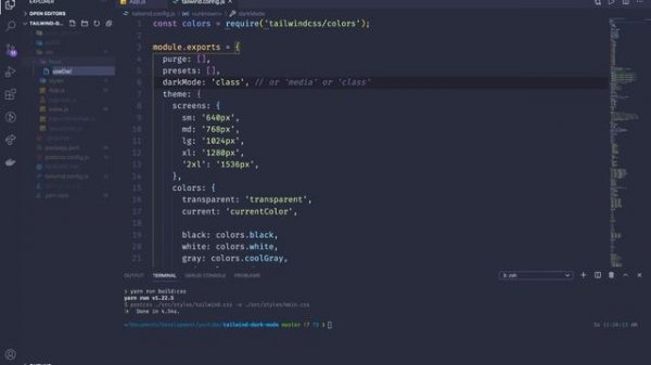 React Dark Mode with Tailwind 2.0