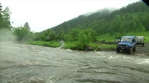 проезд через брод. "Каракольский барьер"