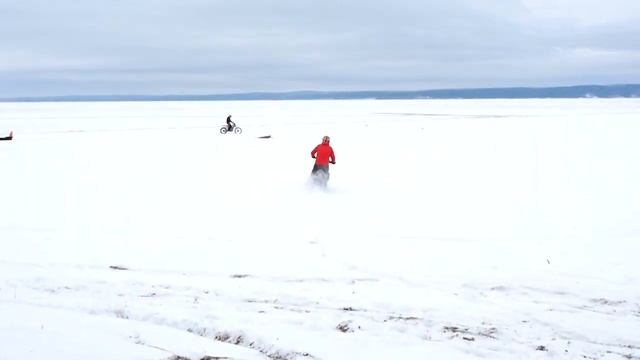 Питбайк с гусеничным комплектом SNOWBIKE смотреть онлайн