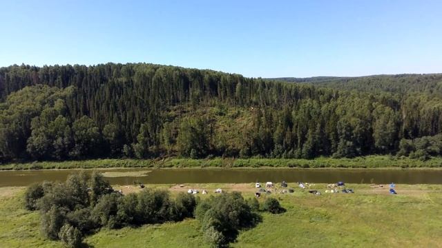Река Немда с высоты птичьего полета. смотреть онлайн