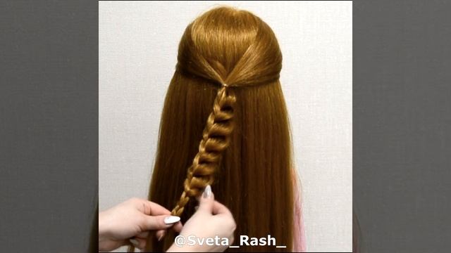 БЫСТРАЯ и очень ЛЕГКАЯ ПРИЧЕСКА из косы? Simple hair braid #Shorts смотреть онлайн