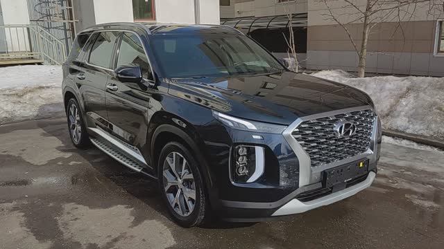HYUNDAI PALISADE 4WD, 2,2 турбодизель. Тёмно-синий цвет 8 мест с диваном в Москве! смотреть онлайн