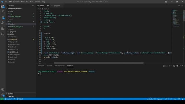 Rusteroids Tutorial 3 | Drawing a PNG to an SDL Canvas | Electro Cat Studios смотреть онлайн
