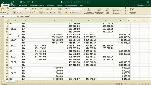 Субсчета и развернутое сальдо при формировании ОСВ смотреть онлайн