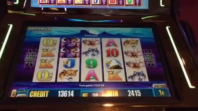 Buffalo Deluxe Slot Machine Free Spin Bonus Treasure Island Casino Las Vegas смотреть онлайн