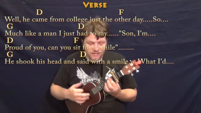 Cat's In The Cradle (Harry Chapin) Ukulele Cover Lesson with Chords/Lyrics - Capo 3rd смотреть онлайн