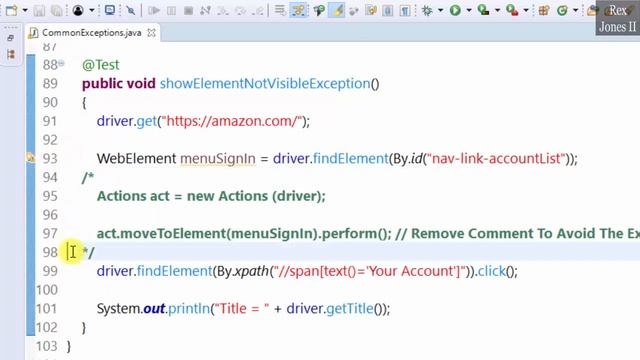 ✔ Exception Handling In Selenium Using Java: Full Video | (Video 179) смотреть онлайн