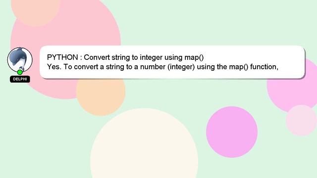 PYTHON : Convert string to integer using map() смотреть онлайн