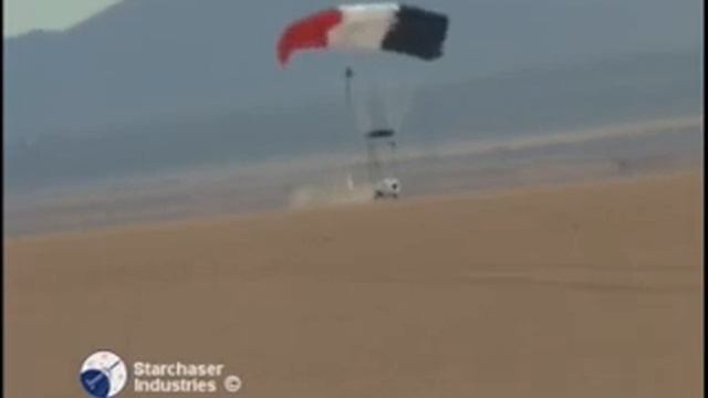 Starchaser capsule drop test - ground camera смотреть онлайн