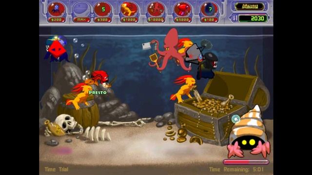 Insaniquarium Deluxe! Revenge of the Fish Time Trial Tank 4 Gameplay смотреть онлайн