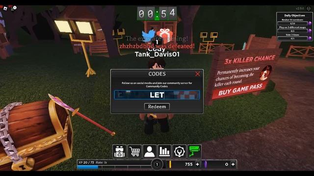 *NEW* UPDATE! CODES* ?Survive the Killer! ROBLOX смотреть онлайн