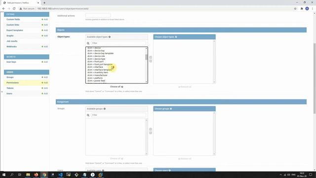 How to grant flexible user permissions in Netbox. смотреть онлайн