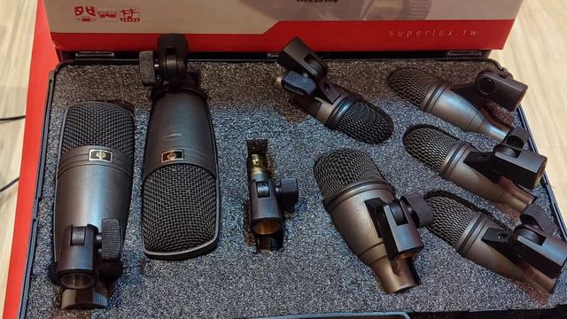Review - Superlux DRKF5H3           (Kit Microfone De Bateria )