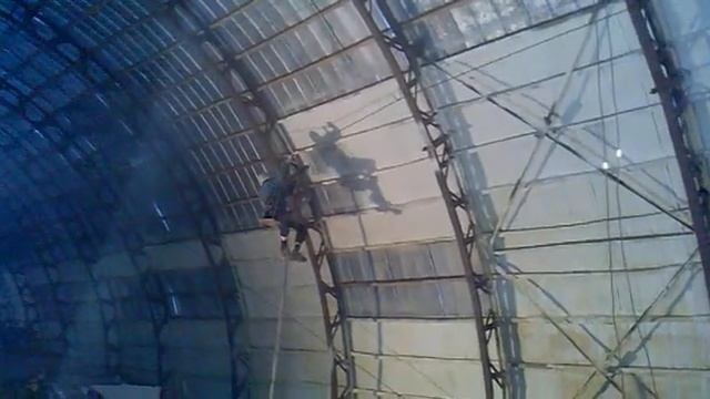 Напыление ППУ, утепление ангара