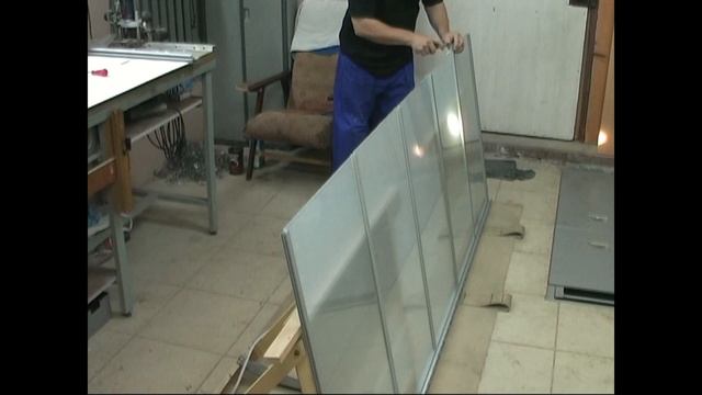 Сборка двери шкафа купе, заполнение - стекло смотреть онлайн