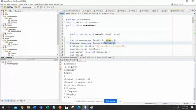 Queue implementation with or without interface using java language смотреть онлайн