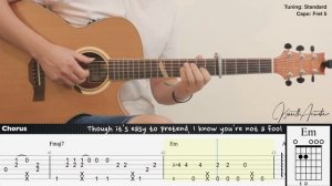 Careless Whisper - George Michael | Fingerstyle Guitar | TAB + Chords + Lyrics