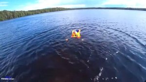 Спасательный жилет Фрегат - испытания в воде.
