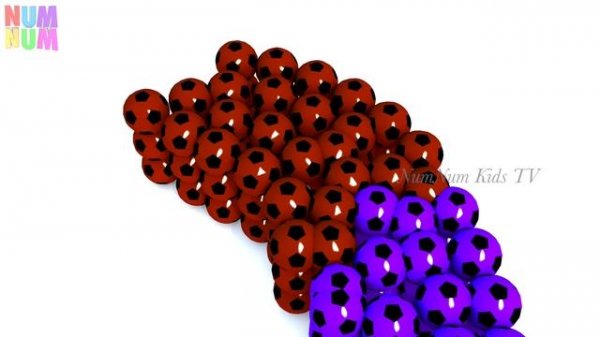 Learn Colors with 3D Stack of Boxes with Soccer Balls Colours For Toddlers #z Children Babies