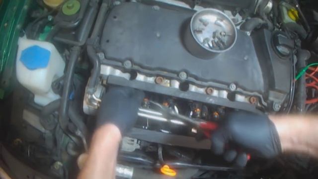 VW A4: AFP VR6 shorted injector смотреть онлайн