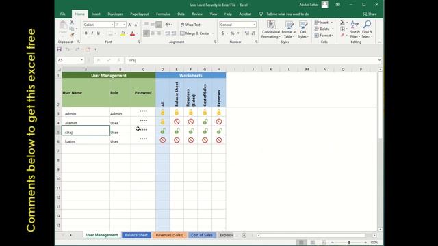 User Level Security in Excel File | Excel Locker смотреть онлайн