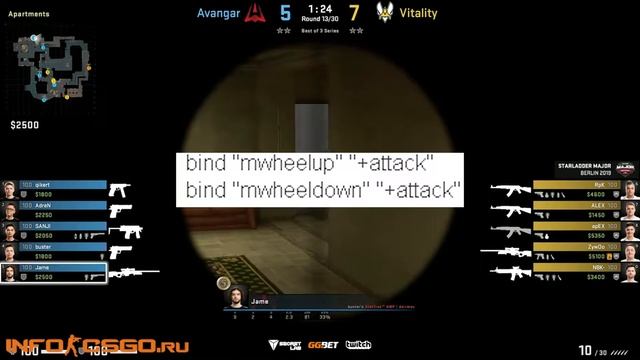 Бинд на стрельбу в кс го смотреть онлайн