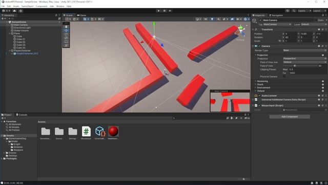 Action RPG in Unity Tutorial Episode 1 Character movement смотреть онлайн