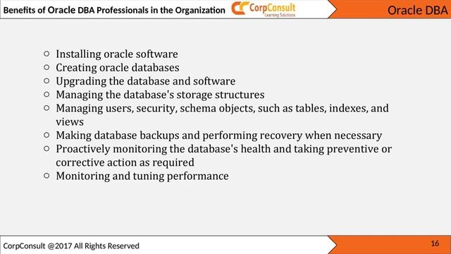 Oracle DBA Online Training смотреть онлайн
