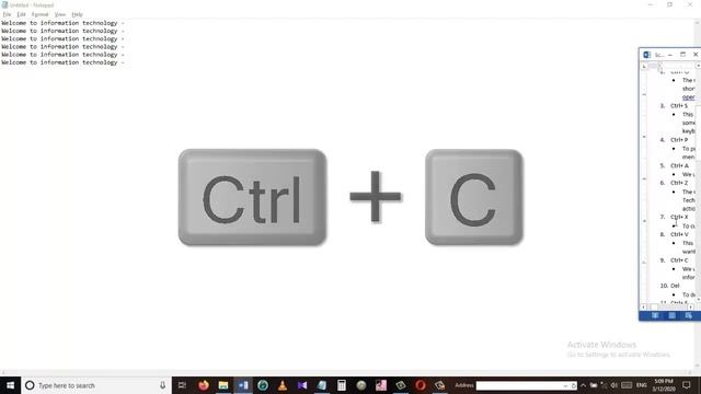 Notepad Shortcuts - Keyboard Shortcuts For Notepad!