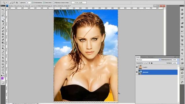 Замена фона в фотошопе смотреть онлайн