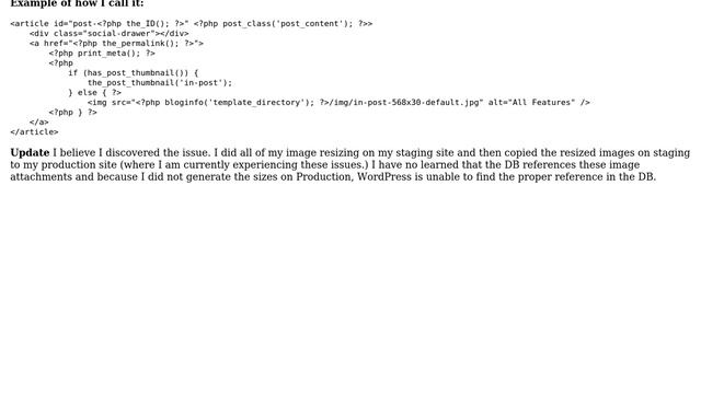 Wordpress: Custom image sizes are not used смотреть онлайн