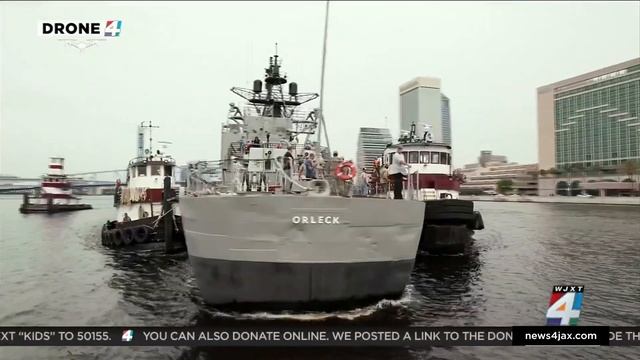 Moving Day: USS Orleck relocates to permanent home at Shipyards West смотреть онлайн