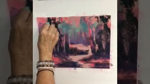 Sunday Studio: Pastel Painting Demo Forest Landscape смотреть онлайн