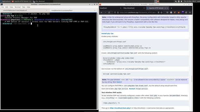 Enabling PHP with Apache on BlackArch Linux - LAMP on Black Arch 3 смотреть онлайн