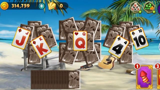 Solitaire TriPeaks Card games hack unlimited Free 300,000 coins level 3 of 6 смотреть онлайн