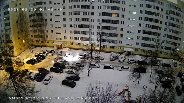 XM535+SC3335 (IVG-85X30PSA-ST) Объектив М12 F1.4 3.6мм. Зима 2021. смотреть онлайн