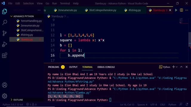 Advance Python tutorial in Hindi | Part - 5 | Lambda function | Anonymous function смотреть онлайн