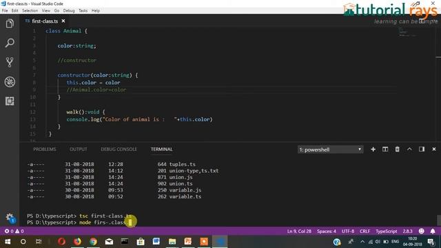 19 TypeScript Class Object Practical Example 2019- Tutorial Rays | By Umar Rahman смотреть онлайн