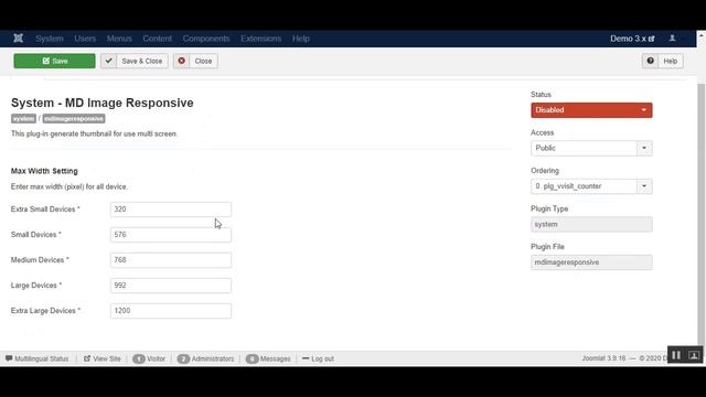 Joomla Plugin Optimize Image - MDImageResponsive смотреть онлайн