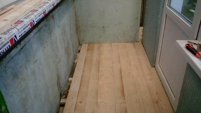 А это, ремонт балкона.