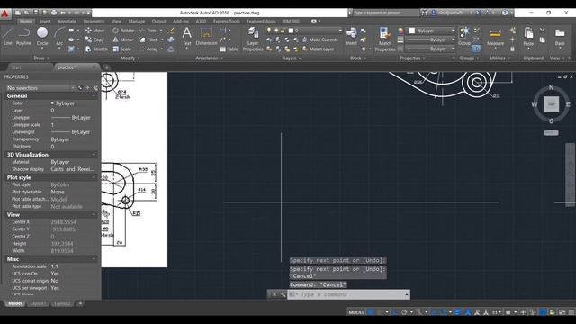 19 урок AutoCAD. 27 и 28 2D чертеж. 19 AutoCAD lesson.27 and 28 2D drawing смотреть онлайн