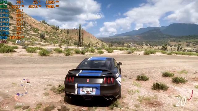 Forza Horizon 5 | Gameplay | RTX 2060 + I5 9400F | Monitor FPS | High, Very High, Extreme settings смотреть онлайн