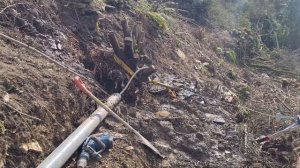 Корчёвка пня, в работе лебёдка