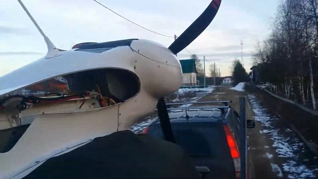 Тестирование прицепа для перевозки самолёта смотреть онлайн