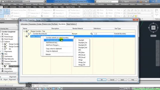 How to Create Corridor Surface with bottom links as Datum Surface in Civil 3D смотреть онлайн