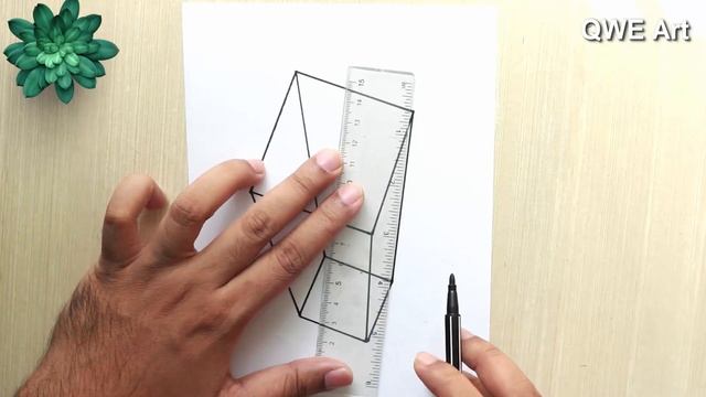 Optical illusion drawings : 3D Transparent Box drawing | 3D Box Drawing | 3D Cube illusion drawings смотреть онлайн