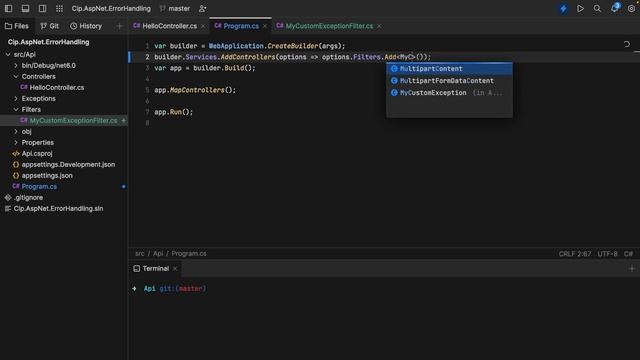 How to handle errors in ASP.NET Core 6 смотреть онлайн