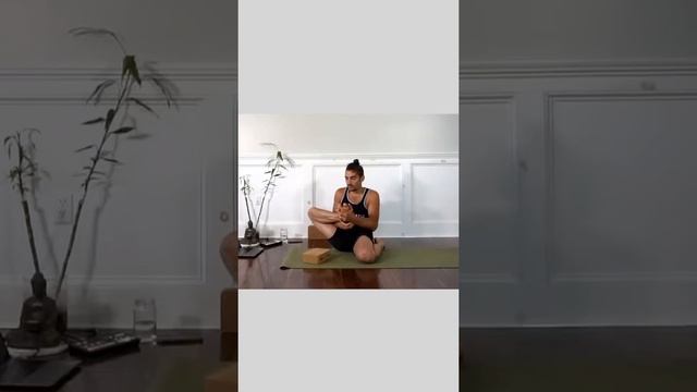 Half Lotus Pose with a block смотреть онлайн