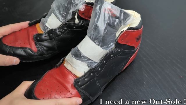 'NIKE' 'Air Jordan 1 Bred' OG - Make Swoosh, Sole Swap, Dye - VeTiVeR смотреть онлайн