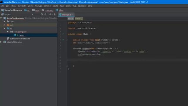 Programación en java (IntelliJ IDEA)-suma de dos números enteros смотреть онлайн